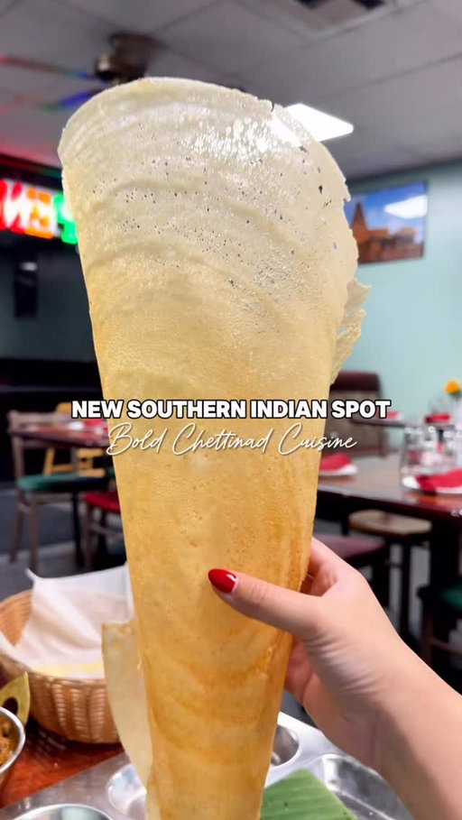 ✨NEW✨ Must Try Indian Spot

Yeah yeah, we are creatures of habit. Yet again we some how found another dosa spot to try. 😅 

This time it’s Arusuvai in Mesa, Arizona. They appear to be family owned serving quite a menu. They specialize in Chettinad cuisine - known for bold and spicy flavors of southern Indian cuisine. 

We particularly loved their dosas! This spot is the best we found so far. 

What We Ordered:
🔥Plain Dosa**
🔥Masala Dosa*
🔥Chettinad Curry*
🔥Roti
* items we would order again

📍 @arusuvai.mesa 
🗺️ 1940 W Baseline Rd, Ste 1, Mesa, AZ 85202

Have you been? Would you try them? Lmk in the comments

#panthereats #southernindianfood #indianfood #dosalover