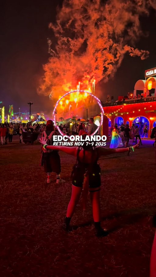 EDC Orlando returns to Tinker Field right outside Camping World Stadium this November 7–9, 2025, bringing three days of electronic music, carnival rides, immersive art, and massive stage productions. 
It runs 1 p.m.–12 a.m. each day and is 18+ (VIP areas are 21+). 
This year’s lineup features heavy-hitters across house, trance, bass, and techno, including artists like Armin van Buuren and Adam Beyer, spread over multiple themed stages.  visit orlando.electricdaisycarnival.com for more info! @edc_orlando