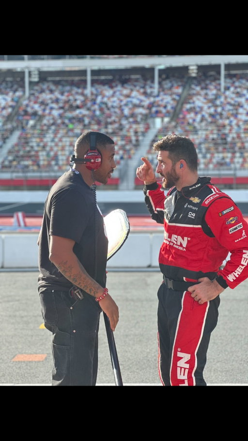 Spending time with @rcrracing was an unforgettable experience. I got to interview Richard Childress himself, the man who built the foundation for legends like Dale Earnhardt. Talking with his grandson @austindillon3 and the star drivers at RCR gave me a whole new appreciation for the sport. I even got to wave the pit sign during the race — something I’ll never forget. I grew up a fan of @nascar , but now I’m a true fanatic. Grateful for this experience and for everyone who made it happen. 🏁