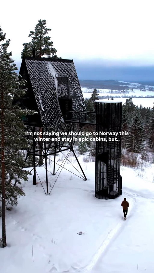 The most insane cabin in Norway?! 🥹

This is @panhytter in Finnskogen. Just a 2 hour drive from Oslo. This place needs to be on your bucket list 🔥

Could you stay here? 

#norway #norge #cabin #visitnorway 

Unique Accommodations | Travel Tips Norway | Scandinavia | Vikings | Winter | Europe | Bucket List Experience | Honeymoon Destination | Forest Vibes | Getaway | Nature
