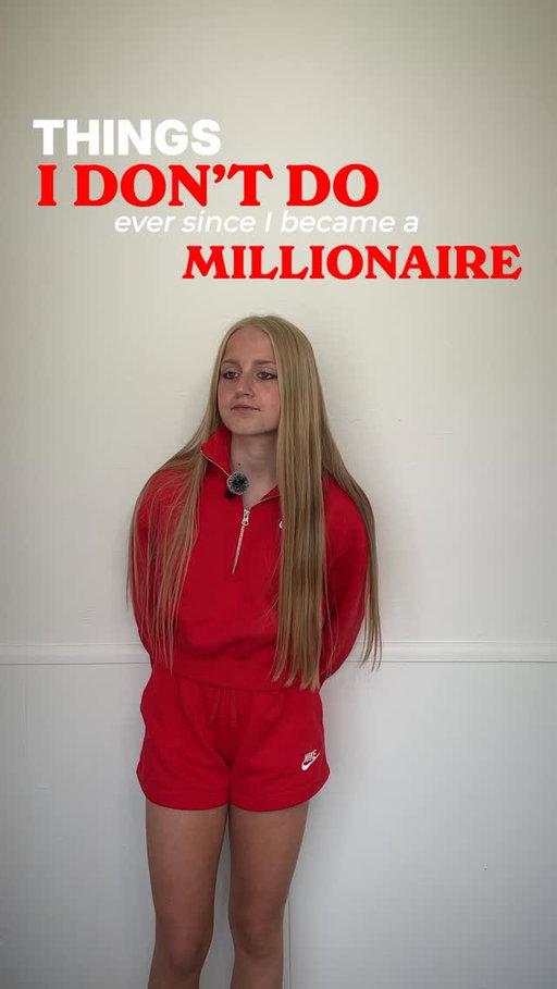Things I don’t do ever since I became a millionaire ❌

Follow Ava Your Business Bestie ✅