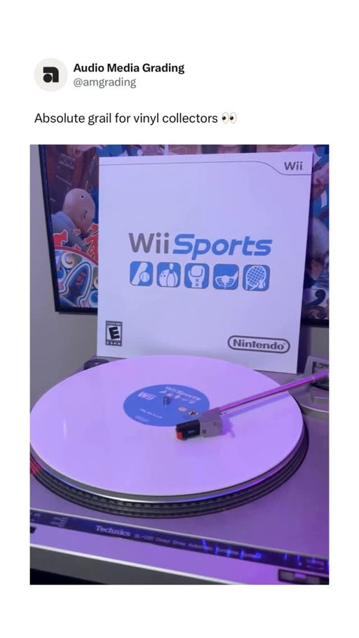 The party only starts when someone turns on the Wii sports vinyl 

(Via byjakobrosss/TT)