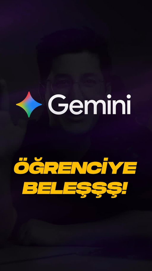 ÖĞRENCİLER TOPLAŞIN, SÜPER HABERİM VAR! (ne reklamı olm öğrencilere tavsiye)
 
Google Gemini Türkiye’deki üniversite öğrencilerine özel ücretsiz bir yıl boyunca Gemini’un yapay zekası veriyor, öğrenciyseniz kesin kullanın!