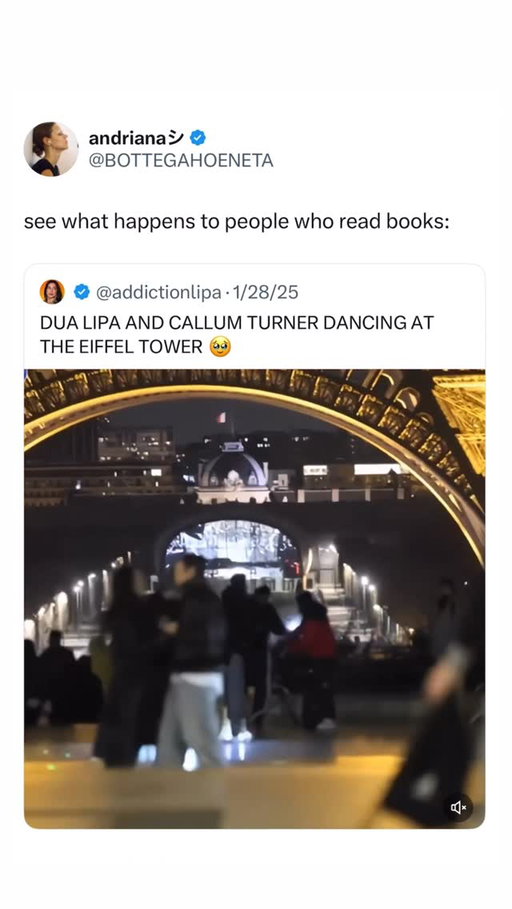 They met because they were reading the same book. See what happens when you read? Follow @overheardbookclub and find the love of your life now. 

Twitter: Bottegahoeneta