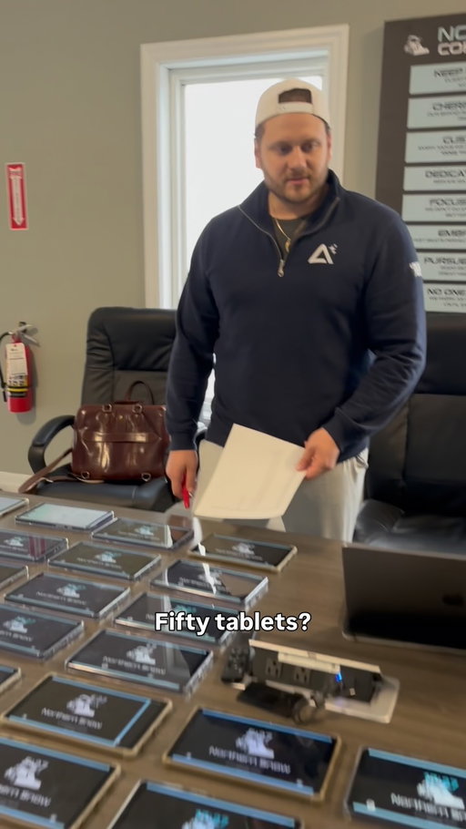 @aurorasuiteenterprise in house making sure tablets are set up and firing on all cylinders for @northernsnow.inc dry run training taking place on Oct 23/24
