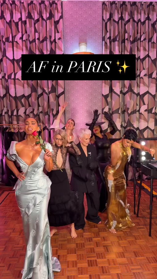 Never a dull moment with the AF crew 🖤 #AllsFair in Paris 💋