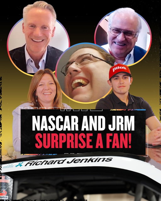 Richard Jenkins, a longtime NASCAR fan, has been looking to raise awareness for Spina Bifida.

Last week, he thought he was joining a call about an ordinary visit to @martinsvilleswy. Little did he know, NASCAR, @jrmotorsports and @sammysmithss_ were ready to surprise him with an experience of a lifetime. #SBAM25 🩵