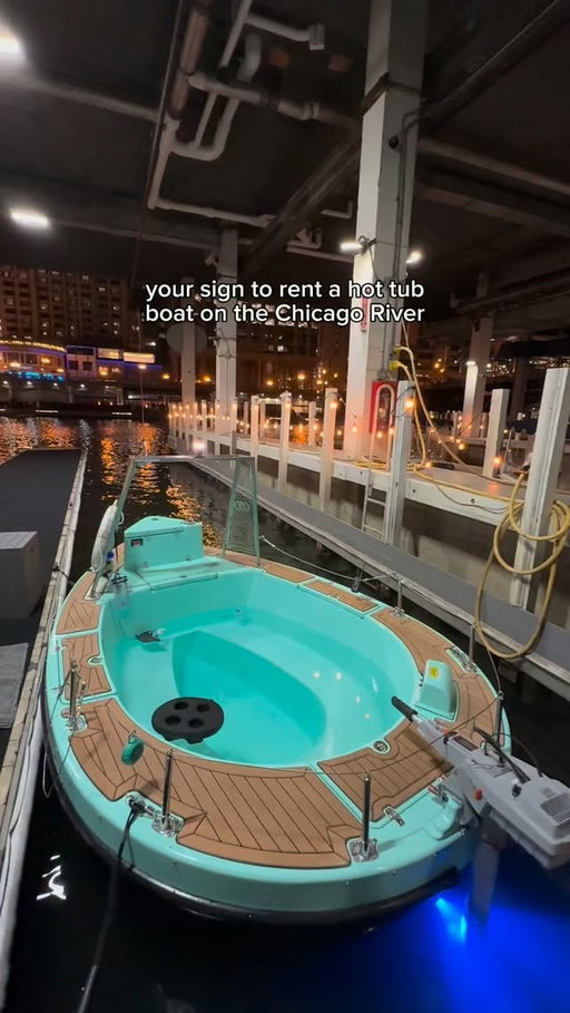 CHICAGO HOT TUB BOATS

Just because it’s getting cold out doesn’t mean you can go on a boat in Chicago!!

Reserve your hot tub boat today with @chicagoboatco! 
Availability starts November 5th and continues through the winter so definitely add it to your bucket list 🚤

When we did it, we weren’t cold at all because they keep the water nice and warm 🔥

#chicago #chicagobucketlist #thingstodoinchicago