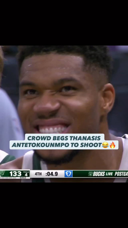Crowd was begging Thanasis Antetokounmpo to shoot 😂🔥 Every time he touched the ball, the Milwaukee Bucks fans went WILD! 

#nba #thansisantetokounmpo #giannisantetokounmpo #joelembiid #antetokounmpo #bobbyportis #nike #greekfreak #jimmybutler #bensimmons #76ers #thanasis #milwaukee #bucks #greece #milwaukeebucks #kylekuzma #nbahighlights #funny