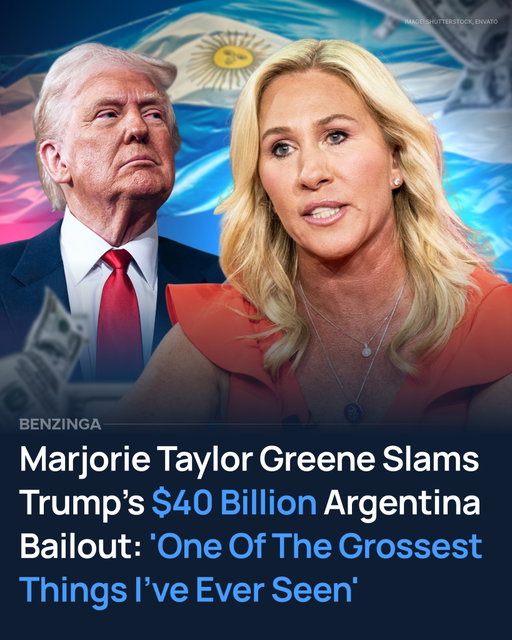 Rep. Marjorie Taylor Greene (R-Ga.) slammed Trump’s $40 billion bailout for Argentina, calling it a betrayal of American ranchers and a violation of “America First” principles that are central to the MAGA movement.

Appearing on The Tucker Carlson Show on Wednesday, Greene said the bailout to Argentina was “probably one of the grossest things I've ever seen,” questioning how such a decision fits into President Donald Trump’s agenda, whom she otherwise staunchly supports.

“I have no idea who is telling our great president, our America First president, that this is a good idea,” she said, warning that the deal is “a punch in the gut to all of our American cattle ranchers,” who she claims “are furious and rightfully so.”

Here, Greene is referring to Trump’s proposed plan to import beef from Argentina to deal with rising U.S. meat prices. This has since received pushback from several Republican lawmakers and cattle ranchers.

Highlighting what she called the geopolitical absurdity of the decision, Greene said, “I can't think of another country that's further away from the United States of America than Argentina.”

She argued that the South American nation holds little direct economic or strategic relevance to U.S. interests, while questioning how any of this can be construed as being “America First.”

The congresswoman from Georgia argued that Washington insiders are steadily undermining the MAGA movement by pushing globalist priorities behind the scenes. “They have hijacked our movement," she said. “They're taking it away from the campaign promises of America first and turning it into everything that we hate.”