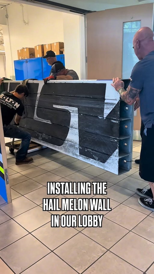 Hail Melon car and wall live on‼️
