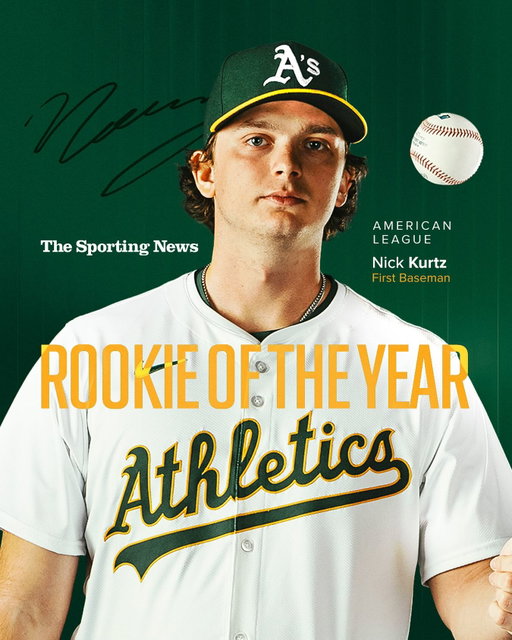 Nick Kurtz has been named the 2025 Sporting News AL Rookie of the Year! 

Congratulations, Kurtzy 🤩
