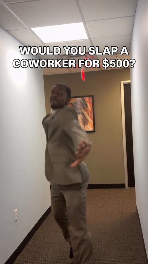It’s National Slap a Coworker Day and before you judge $500 is $500😂 Tag that coworker who’d be the first on your list #LOLNetwork #Comedy #LaughOutLoud
