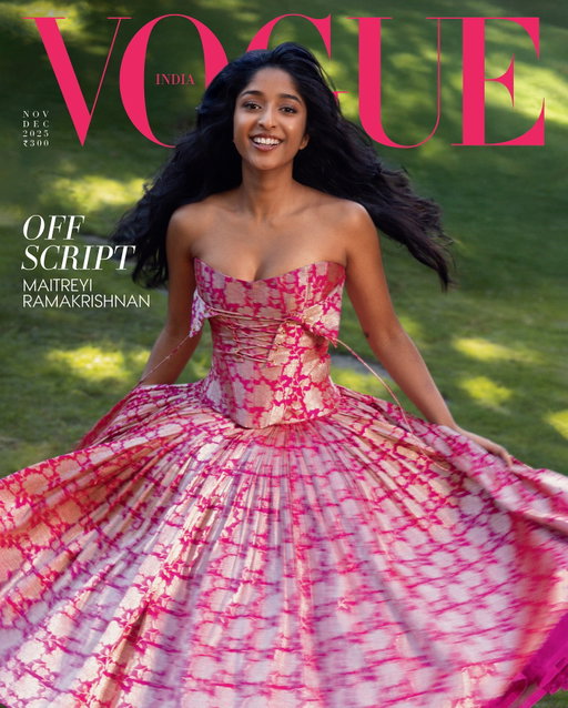 VOGUE @maitreyiramakrishnan @vogueindia ❤️

It’s surreal to think Priya and I met in school 10 years ago and now we’re glamming for the cover of Vogue together, with the best people 🥹 Thank you to everyone involved for making this so magical ❤️

Makeup by me using @embossbeauty @hourglasscosmetics @charlottetilbury @anastasiabeverlyhills @lisaeldridgemakeup 

Hair by Priya using @oribe & @luxyhair 24” classic clip ins in natural black cut to blend 

Head of Editorial Content: Rochelle Pinto (@rochelle.pinto)
Photographer: Rebekah Campbell (@rebekahcampbell)
Stylist: Devanshi Tuli (@devanshi.15)
Words by: Pahull Bains (@pahullbains)
Hair: Priya Kumari Bilkhu (@priyakumarihmua)
Makeup: Julia Vuong (@juliavng)
Nail Technician: Reanna Douglas (@rxnailz)
Bookings Editor: Aliza Fatma (@alizaafatmaa)
Seamstress: Grace Jei (@beautythreads_boutique)
Production: Danielle Hawkins (@daniellehstyles), Tunnel Media Group (@tunnelmediagroup), Imran Khatri Productions (@ikp.insta)
Corset, skirt; both custom Manish Malhotra (@manishmalhotraworld)

& The most special thanks to Maitreyi, Melody and the wholeeee family ❤️
