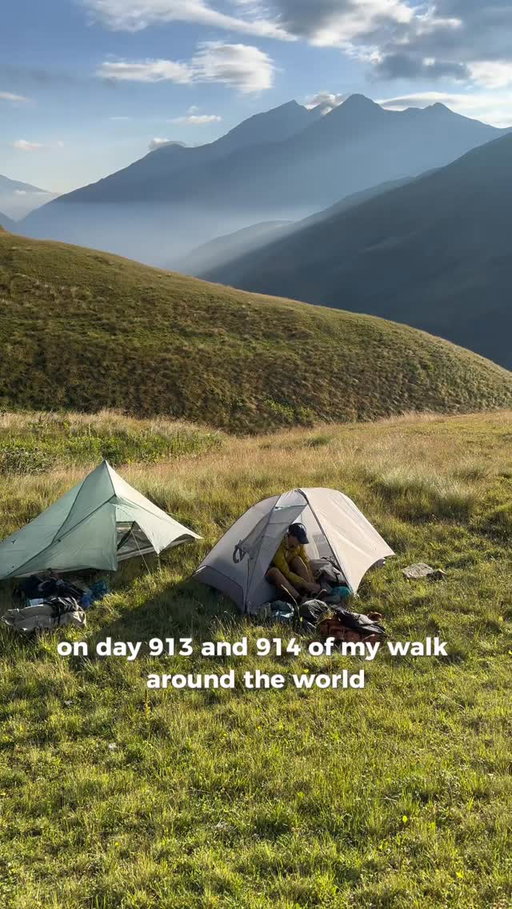 Day 913 & 914 of my walk around the world 🌏🇬🇪

Total raised for @fredhollows to help restore sight = $132,699 (donate via link in bio) 👁️

Watch longer videos of each day on Patreon via the link in my bio 🎥

#georgia #hiking #adventure #travel #backpacking