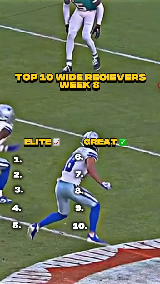 Top 10 Wide Receivers Week 8 Fantasy Football #fantasyfootball #fantasyadvice #nfl #nflfootball