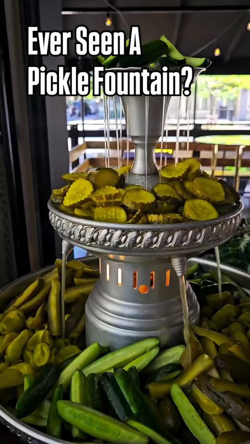 🥒Ever Seen A Pickle Fountain ❓
