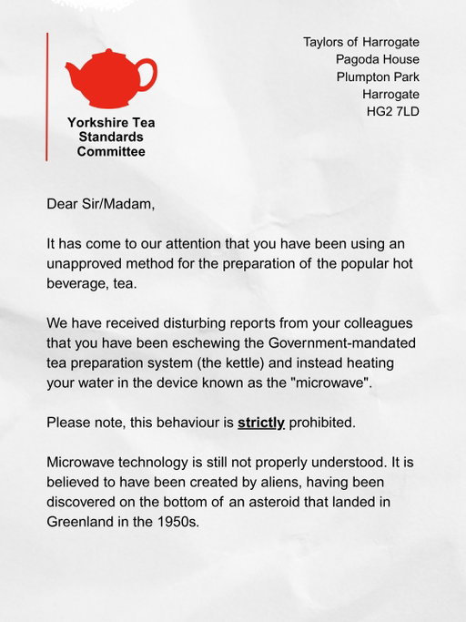 Always disappointing when we need to send one of these.