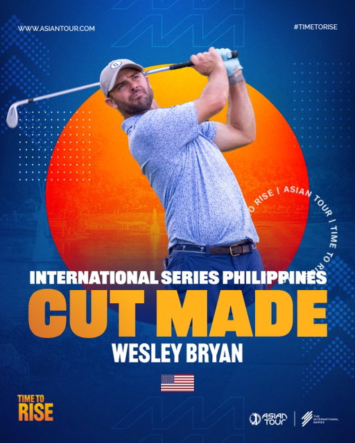 First Asian Tour start, first weekend secured ✔️

@wesleybryangolf's in for the weekend! 🥳

#InternationalSeries #TimeToRise