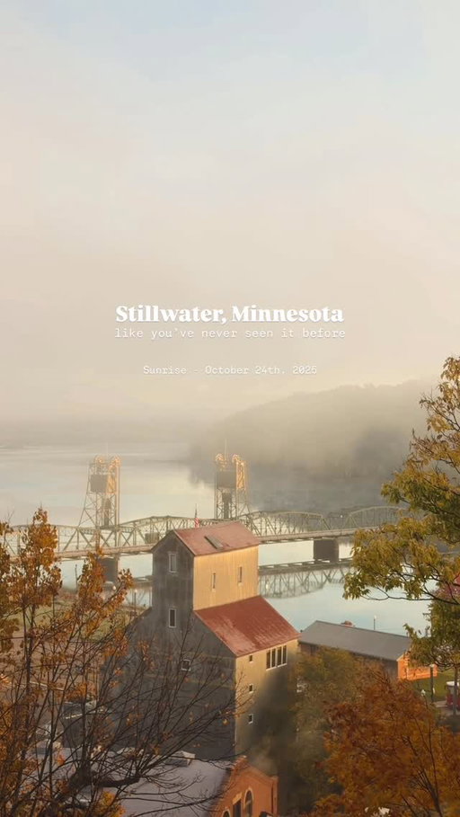 This mornings sunrise was unbelievable. 

A unique phenomenon happened where the tempatures were warm enough to create a dense layer of low lying fog that swept through the valley, while it was cool enough to have steam rising from the St. Croix River 🌊 

All at peak fall colors within the valley 🍂

[ Send this to someone who loves Stillwater ]

Be sure to follow @jonkreye for more Midwest travel inspiration!