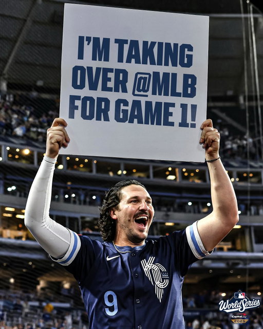 Excited to be the World Series Game 1 correspondent. Follow along @mlb !! Pumped up to be in Toronto! Let me know if there’s anything I can do at the Stadium that’s fun! #Yessir