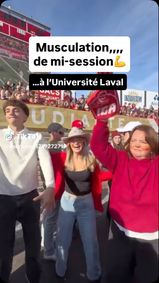 Les belles-beaux WoW de l’Université,,DE LAVAL,, vous montrent des exercices de musculation,,. PAS❌compliqué! 🤣😂😆 BONNE MI-SESSION 💪💪💪