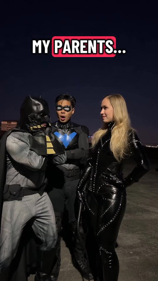 Catwoman is going to hear from Batman’s therapist about this one.

Batman: @ymmas.cosplayz 
Nightwing: @spidey_ty 

#catwomancosplay #batmanmeme #batmancomics #catwoman #catwomancosplayer