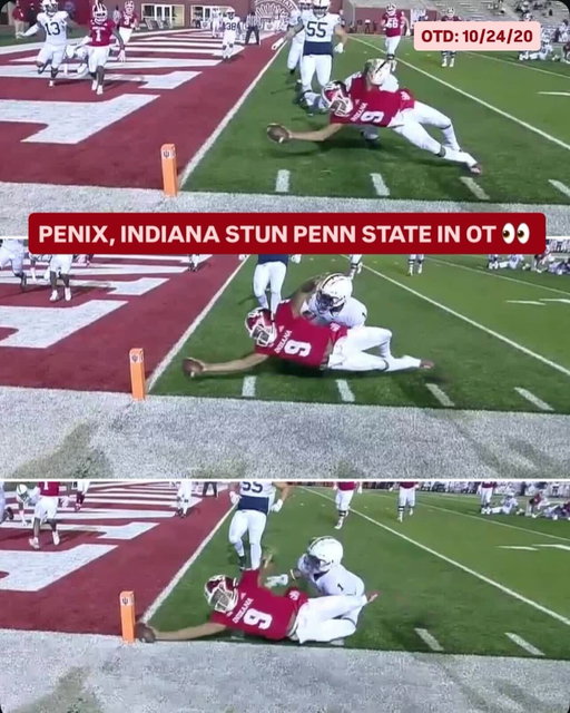 #otd 5️⃣ years ago, Michael Penix Jr. helped Indiana stun No. 8 Penn State in OT of the season opener 💪