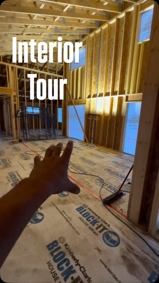 Pt.8 pre rough-in interior walk through. #customhome #dıy #modernhome #series #construction #layout