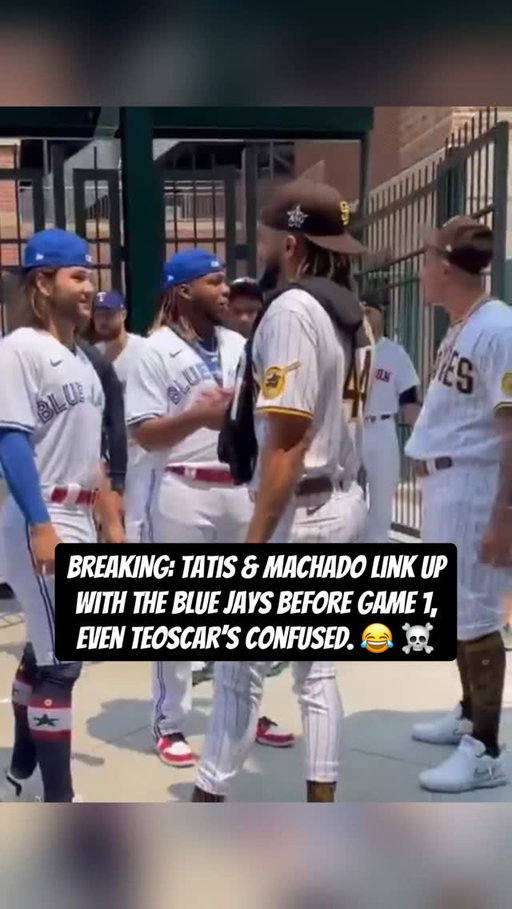 San Diego 🤝 Toronto 😂 Go Blue Jays! 

#torontobluejays #bluejays #worldseries #mlbplayoffs #mlb #dodgers #padres