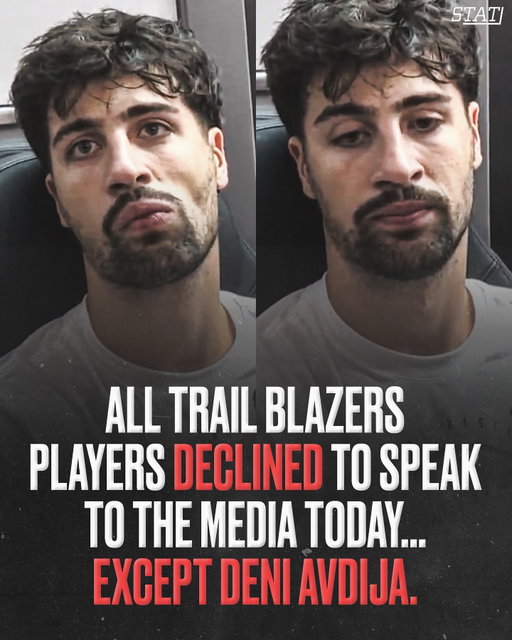 Deni Avdija was the only Blazer to talk to the media in pregame locker room availability.

(via @brennagreene_)