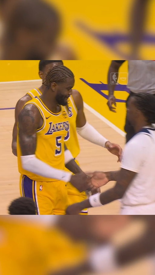 Made sure to check on him 🤝 

Watch Timberwolves-Lakers on @primevideo