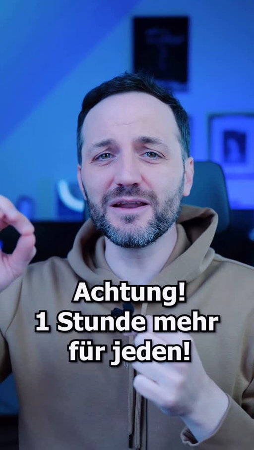 1 Stunde länger schlafen. Zeitumstellung auf Winterzeit.