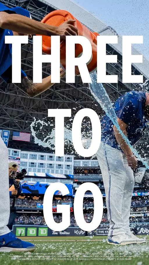 Three wins to go. Three dunks left. Is it in you? @bluejays #GoJaysGo #FuelledByG
