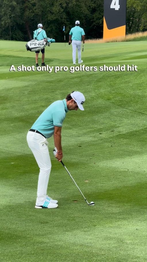 A 90-yard wedge over your walking partner to 3 feet from the pin is just gutsy 🤯