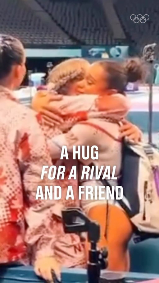 It was the ultimate example of competitors looking out for each other. 💞

Now, Ellie Black has been presented this weekend with the Paris 2024 Fair Play Award, for the kind way she consoled Melanie de Jesus dos Santos during #Paris2024.

#Olympics 

📹: @ashleigh_wilmot