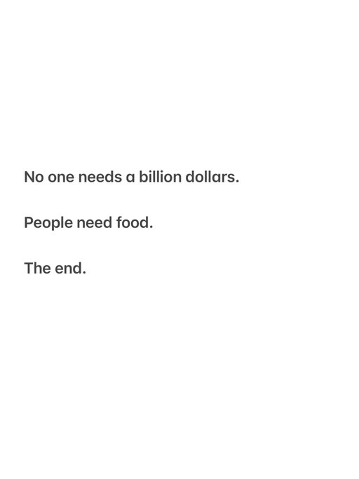 It’s gross that people have that much money.