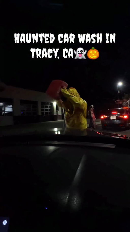 Haunted Car Wash In Tracy #viral #tracy #209