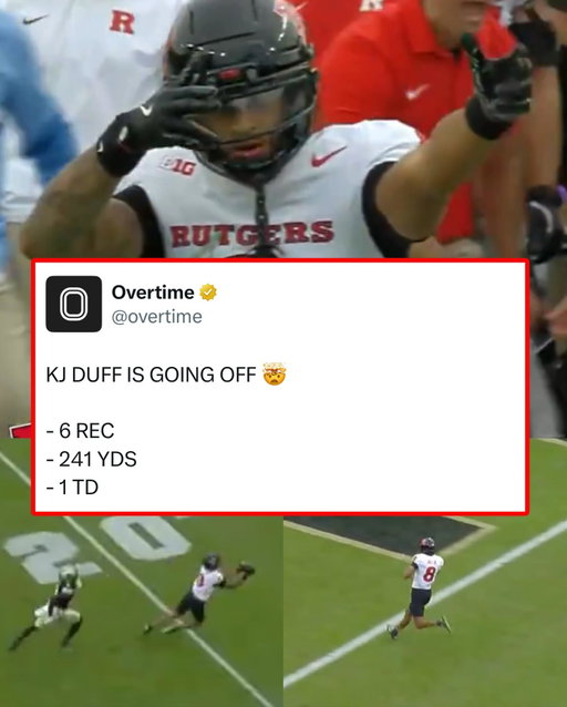 Bro putting up Randy Moss stats 😭 @kj_duff (via @cfbonfox)