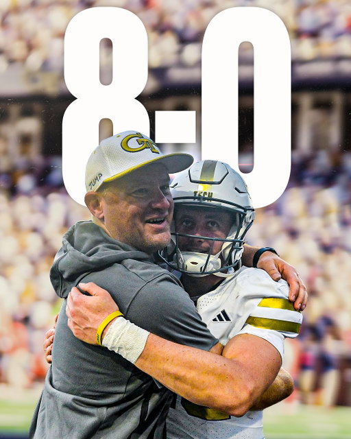 GEORGIA TECH IS 8-0 FOR THE FIRST TIME SINCE 1966 🐝