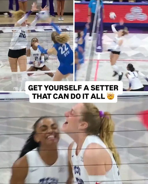 @ella_foti is THAT GIRL 👏

#NCAAWVB x 🎥 ESPN+ / @tcuvolleyball