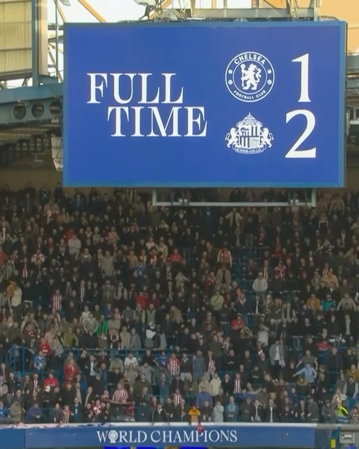 Highlights: Chelsea 1-2 Sunderland 🍿 

Stoppage-time scenes at Stamford Bridge 🤯