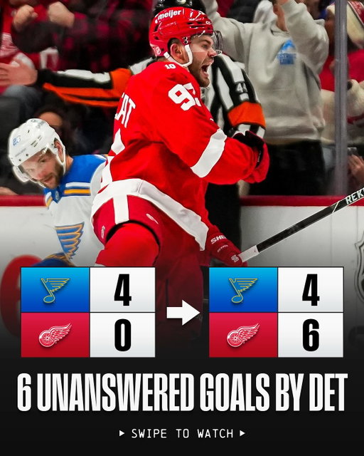WHAT A COMEBACK BY THE RED WINGS 🤯
