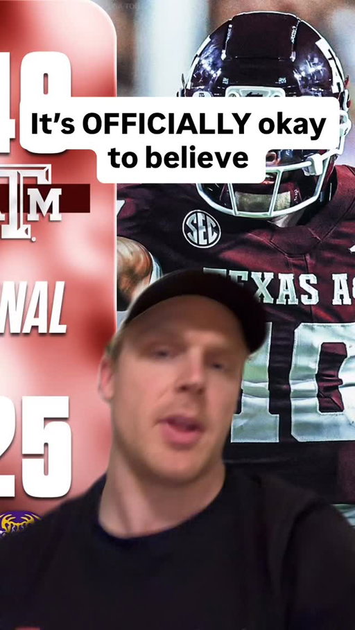 Texas A&M fans, it’s officially okay to believe again.