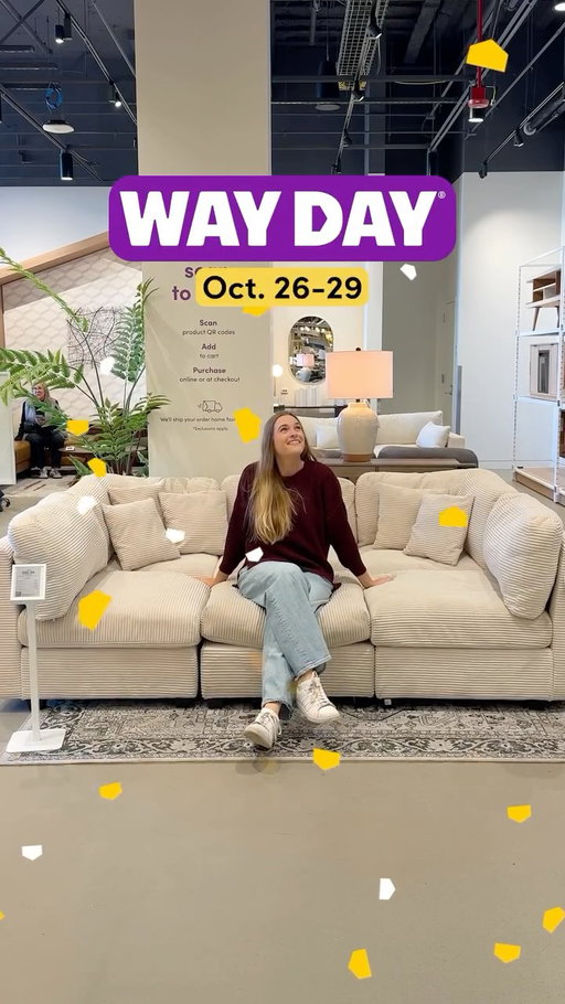 This week’s forecast: 100% chance of savings 🤑🌪️ Prepare your cart, WAY DAY is back Oct. 26-29th

Chicago shoppers take an additional 10% off in-store only using code IG10.

#WayDay #Wayfair #WayfairFinds #Sale
