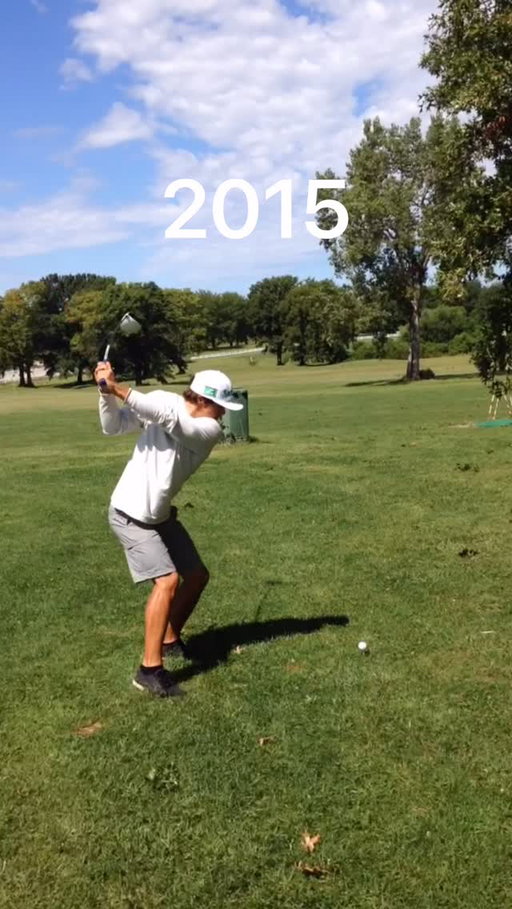 10 year swing transformation. Loving the journey! #micahmorrisgolf