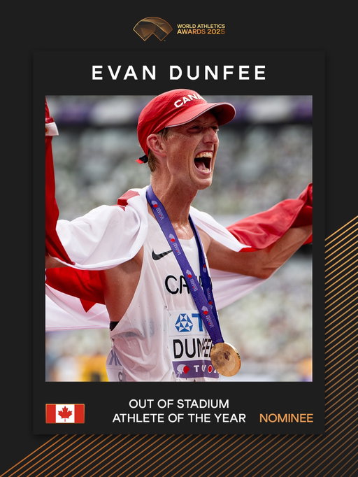 Male Out of Stadium Athlete of the Year nominee ✨

Like to vote for @evandunfee 🇨🇦 in the #AthleticsAwards. 

Voting closes on Sunday 2 November at 11:59 PM CET.