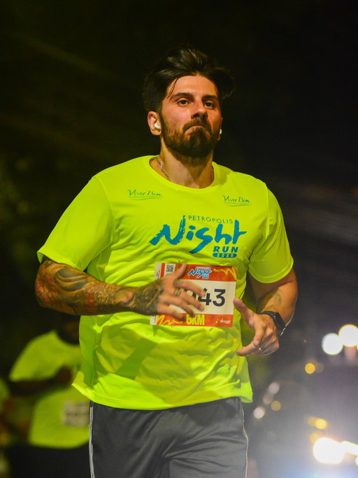 Nem com essa napa a respiração tava dando conta. Primeira Night Run!!!