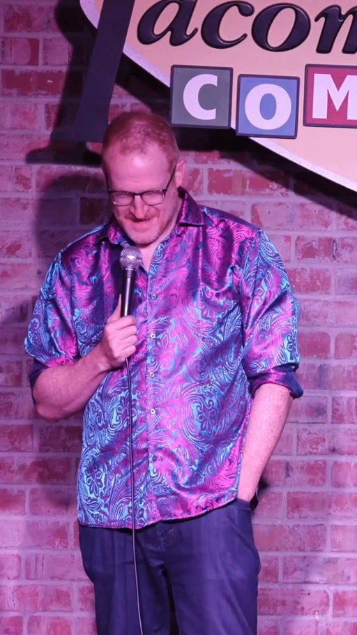 She isn’t, but still a great joke. with @georgiawarder and @andrewjrivers #comedy #standup