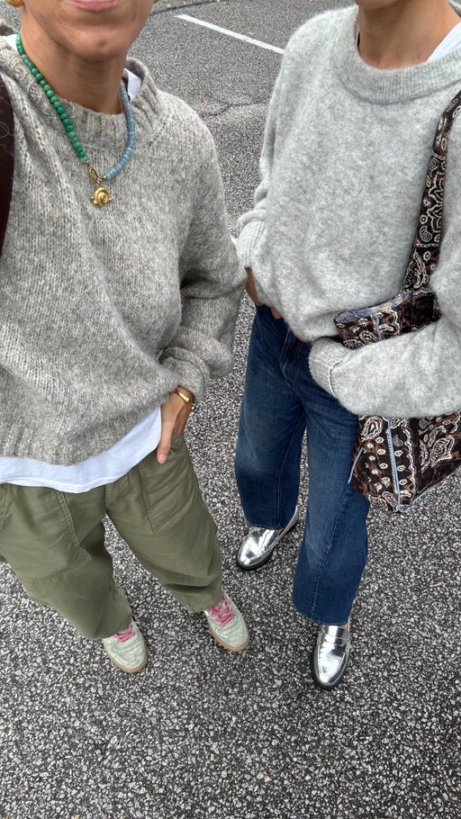 We’re mothers and clearly twins sisters 😂 always unintentionally matching!
